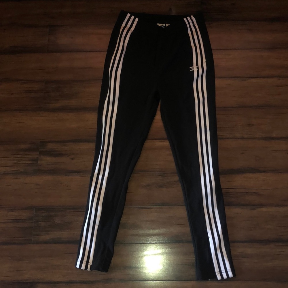 Adidas black track pants.